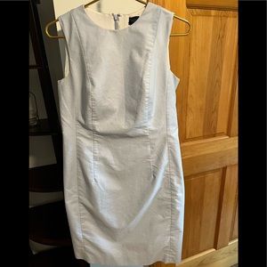 Brooks Brother Pale Blue Oxford Shell Dress sz 8